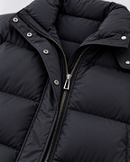 Women's Oversized Quilted Puffer Jacket with Hood and Cargo Pockets
