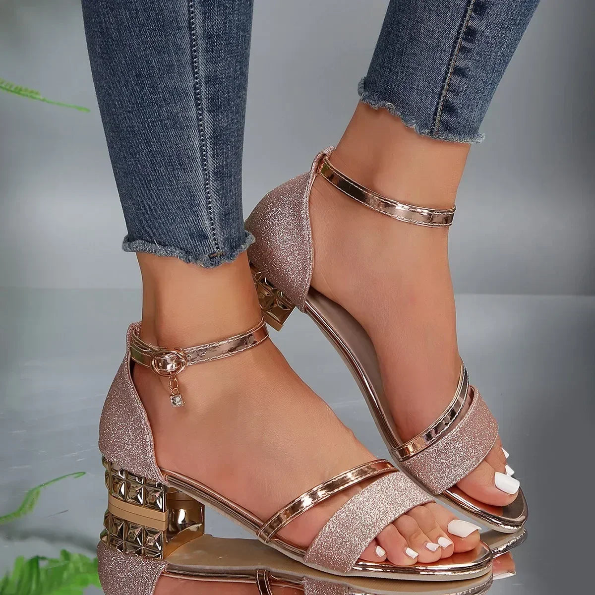 Women's Strappy Ankle Strap Flat Sandals