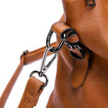 Women's Structured Faux Leather Crossbody Bag with Adjustable Strap
