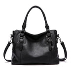Women's Structured Faux Leather Crossbody Bag with Adjustable Strap