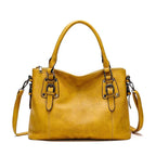 Women's Structured Faux Leather Crossbody Bag with Adjustable Strap