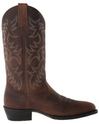 Women's Western Cowboy Boots | Embroidered Mid Calf Pointed Toe Pull On